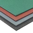 Rubber flooring tiles