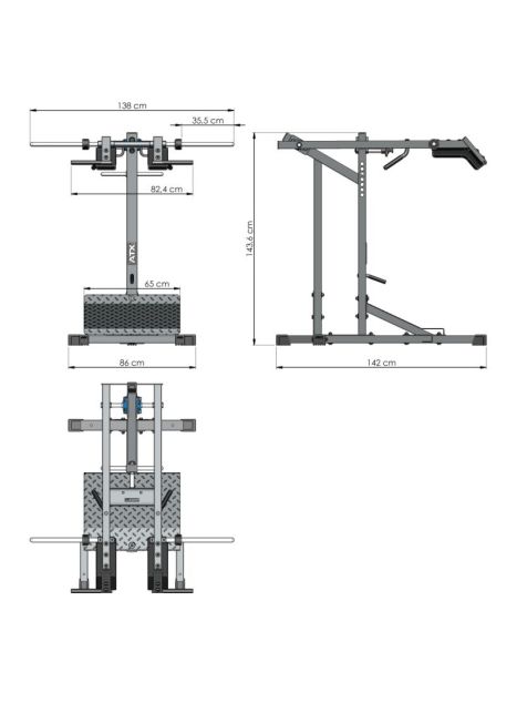 ATX Lever Arm Squat 600