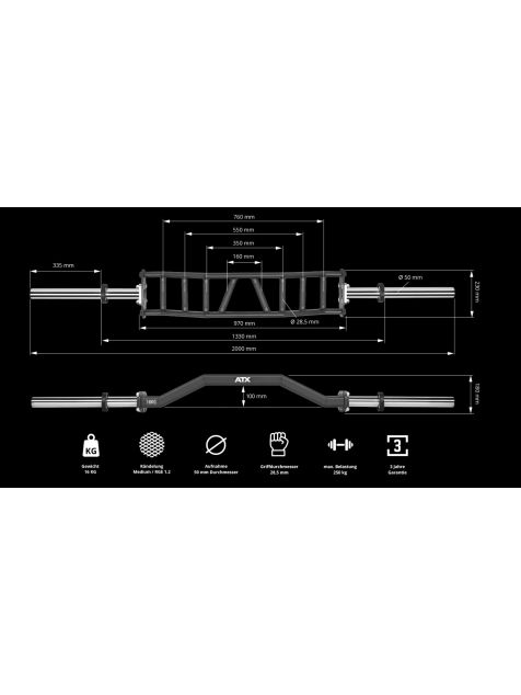 アーチスイスバー 50mm径 cambered arch swiss bar