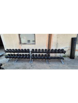 York dumbell set with a rack 12,5-50kg