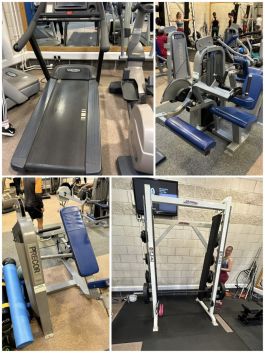 Cardio and strength training equipment set Technogym and Precor 24 pieces