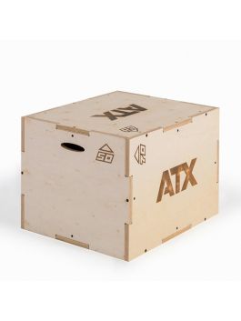 ATX Pliometrična lesena škatla 3 višine v enem (50, 60, in 70cm)