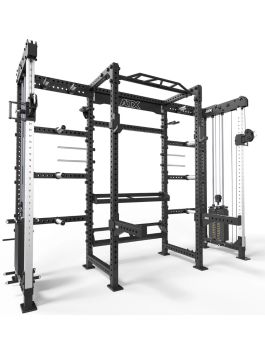ATX KLETKA S POSTAJAMA Z NASTAVLJIVIMI ŠKRIPCI POWER RACK + CABLE CROSS 600