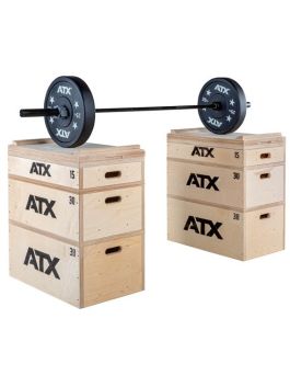 ATX ® WOOD JERK BLOCK SET - KOMPLET LESENIH ŠKATEL ZA VADBO OLIMPIJSKIH DVIGOV IN PLIOMETRIJE