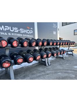 Jordan rubber Dumbbell set 2,5-70 kg with rack
