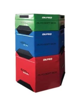 Octagonal Jump Box Set - set of cushions for plyometric jumps - 30 cm/40 cm/ 50 cm