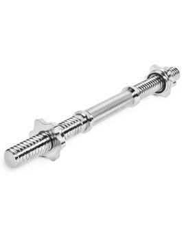 Dumbbell bar 30mm x 350mm with star collars