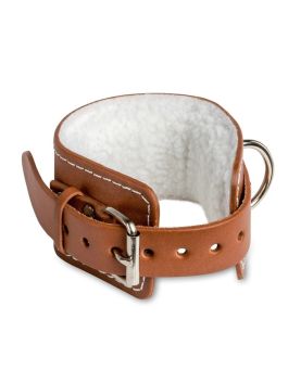 Ankle cuff attachment padded leather - genuine leather